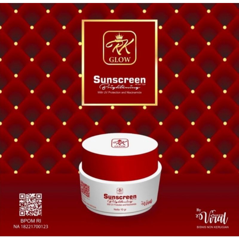 RK SUNSCREEN SPF 50 BRIGHTENING RK GLOW VIRAL