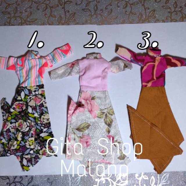 Baju Boneka Barbie Hijab Baju Muslim Mainan Anak Aksesoris Barbie Mattle Hijab Toy Mainan Bayi