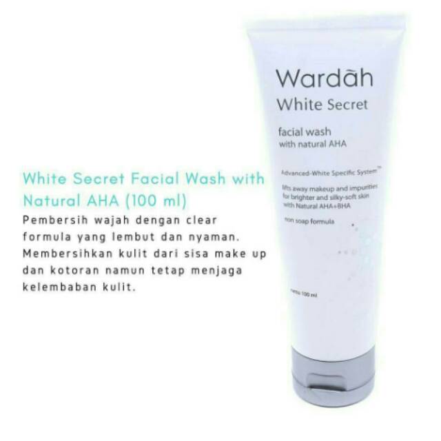 Wardah White secret Facial foam