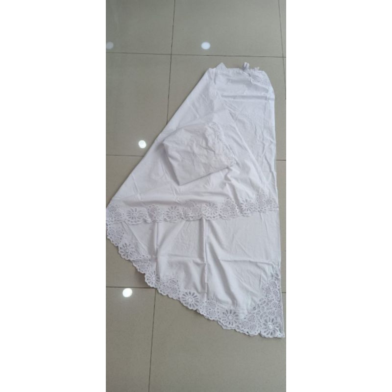 Mukena kerancang katun paris