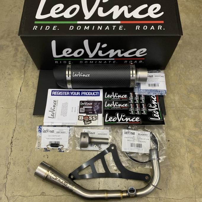 Knalpot Leovince GP Corsa Evo Carbon Vespa Iget