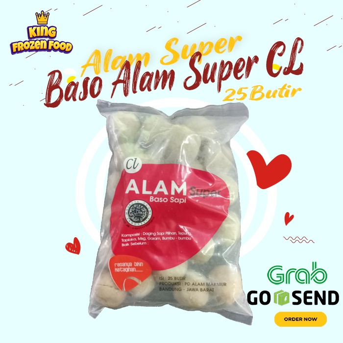 Bakso Alam Super CL Isi 25 Butir (vacum)