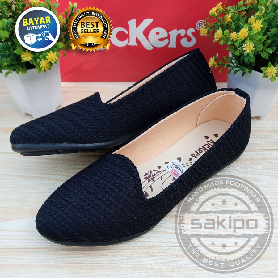 PROMO 8.8 KEMERDEKAAN SALE SEPATU WANITA DEWASA BALET RAJUT KICKERS TRENDI TERMURAH TERLARIS TAMPIL CANTIK / SAKIPO