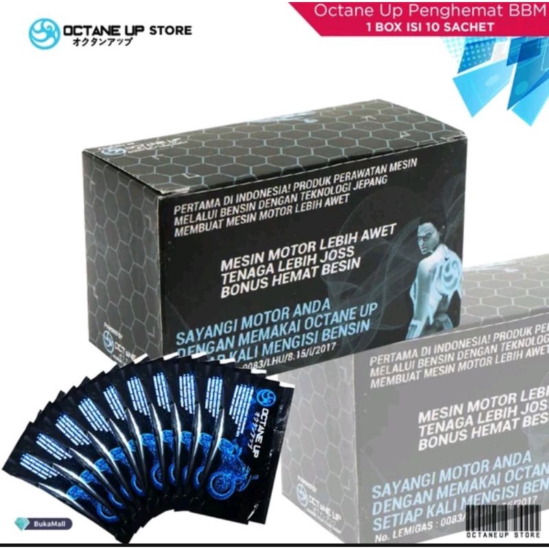 Octane Up Penghemat Bensin Sachet Perawatan Kendaraan Mobil / Motor Hemat Octan Boster Origi sl