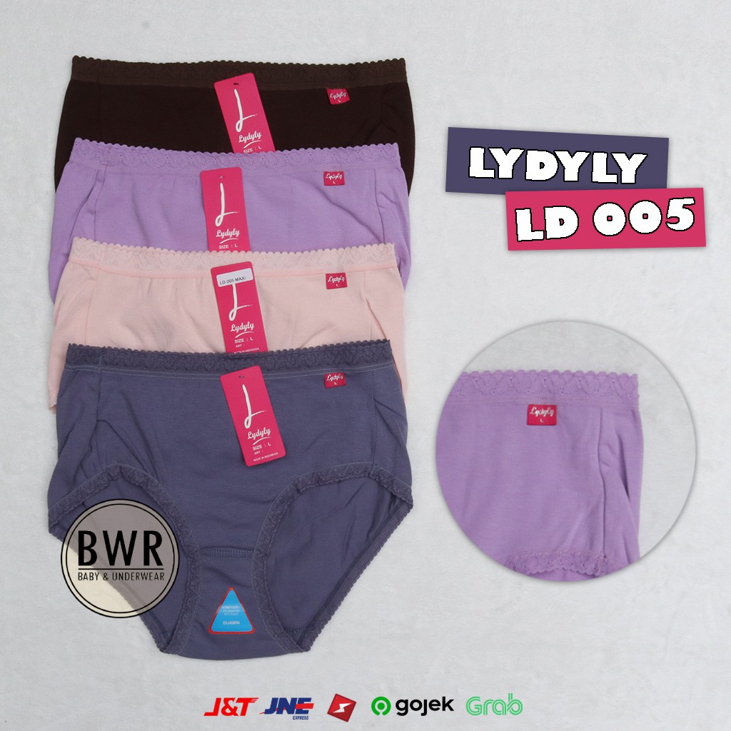 [ 6 pc ] CD Lydyly 005 Renda | Celana dalam wanita karet renda [VI S7-V9] Lydyly Bwr