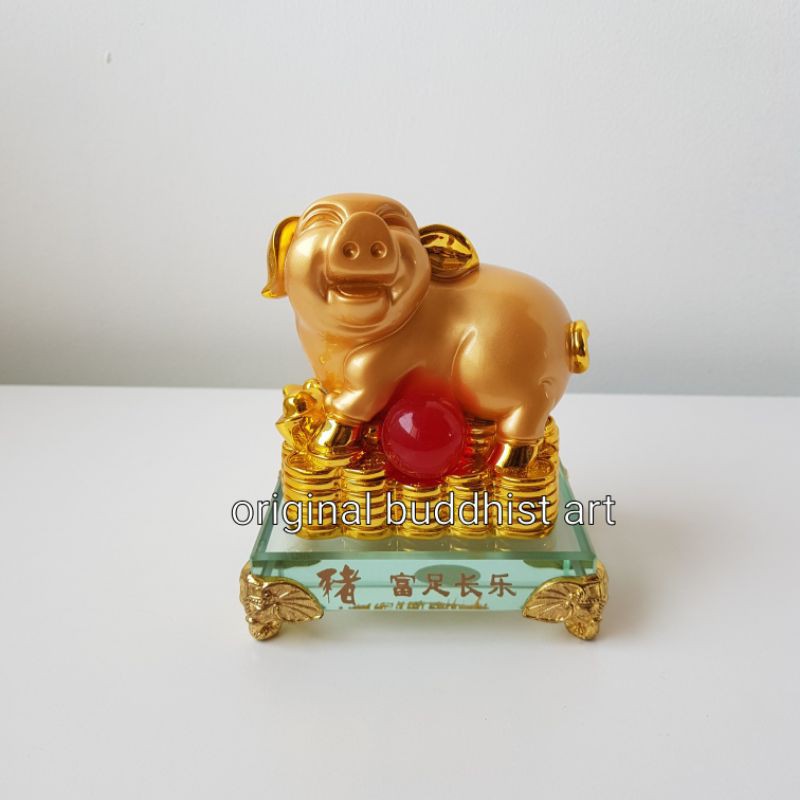 patung shio babi emas import