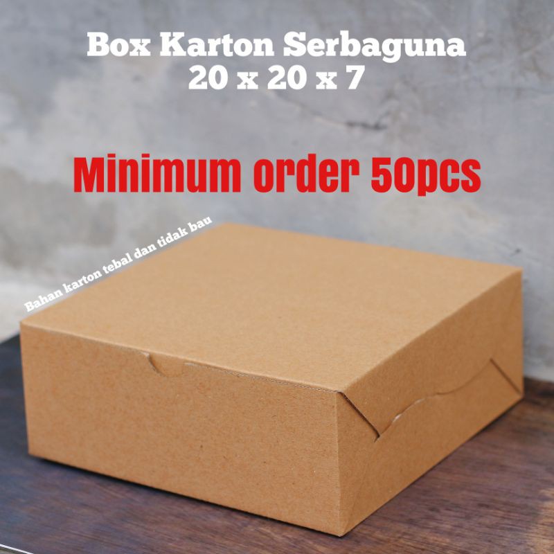

BOX KARTON 20X20 - KOTAK PACKING CORRUGATED KARTON