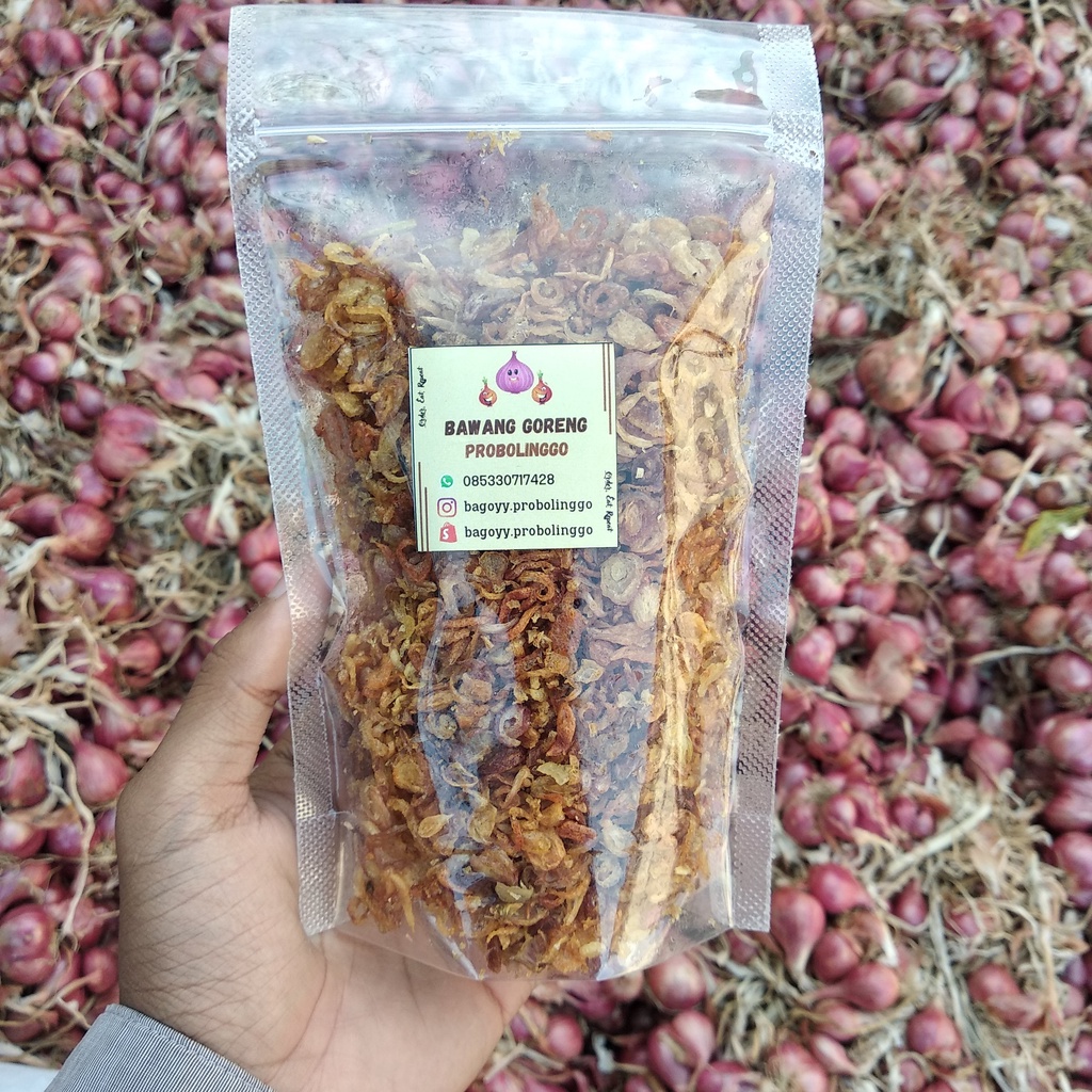 

Bawang Goreng Probolinggo Premium 100 gram Citarasa Original (Bagoyy)