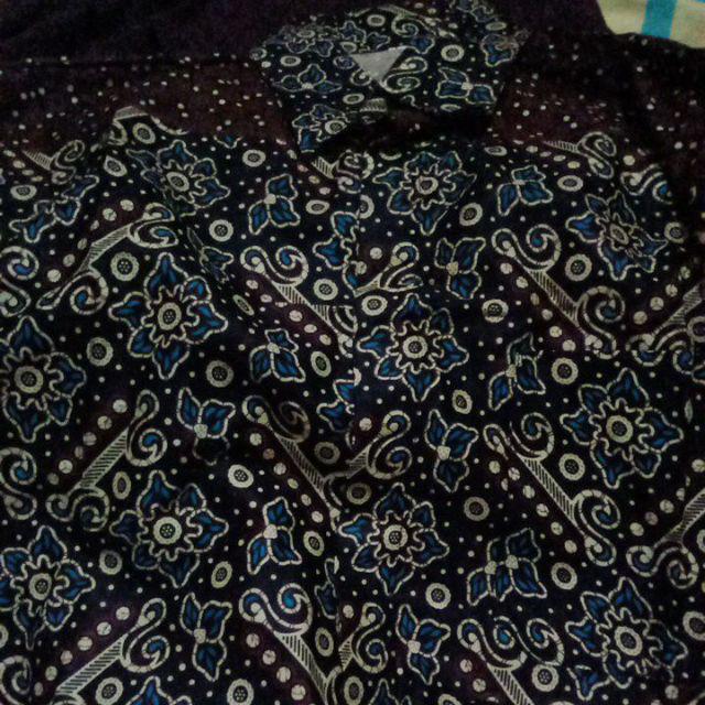 Kemeja Batik Hrb026 Hem Lengan Pendek Motif Abstrak