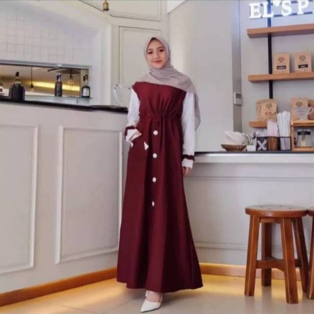 Baju gamis diara maxi-1