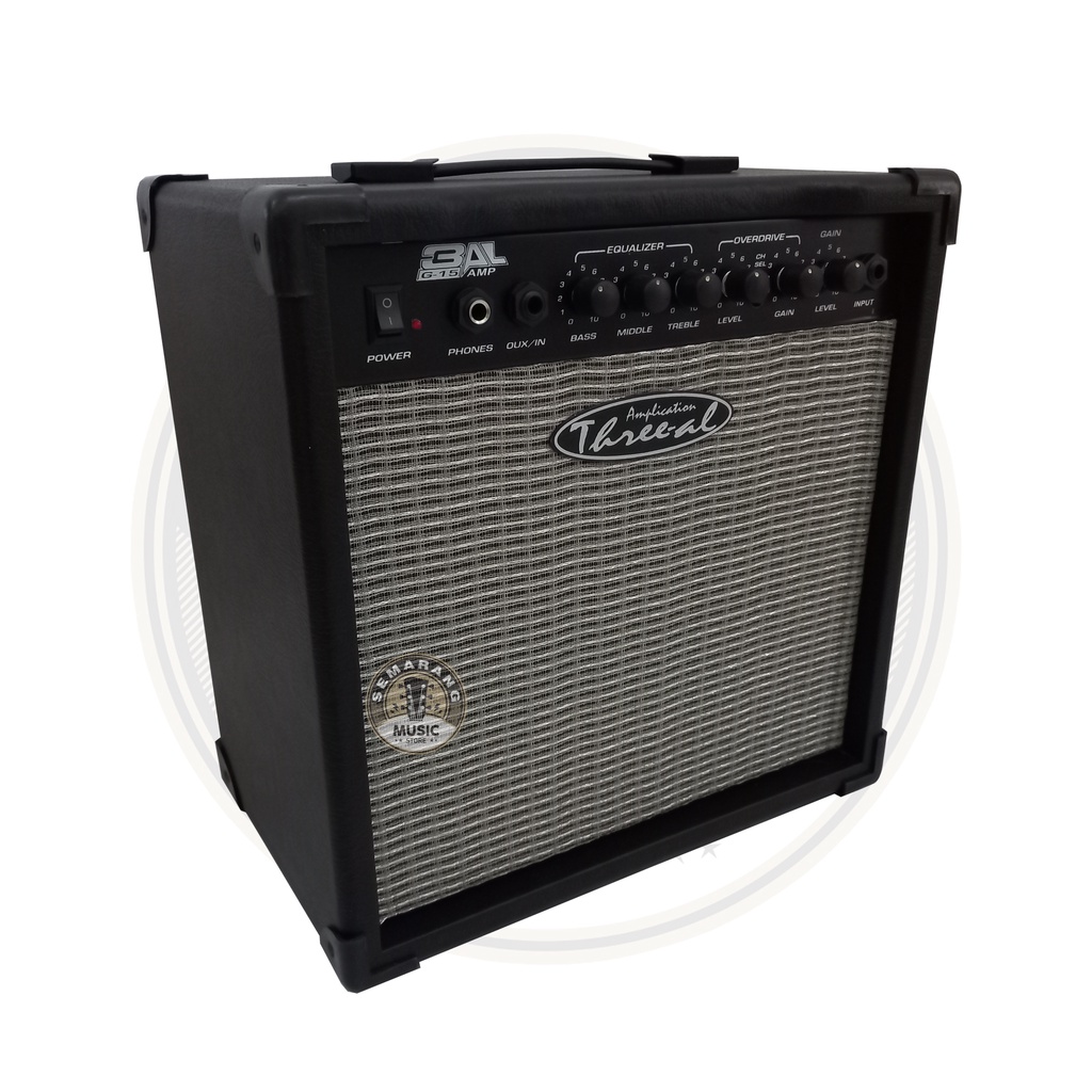 Amplifier Gitar Ampli Gitar dan Bass Merk Three Al 8&quot; inch Amply Gitar