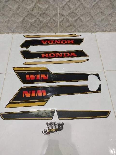 Striping honda win 100 sticker motor list body standar berkualitas terbaik