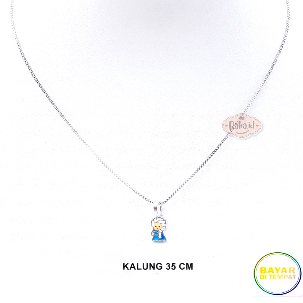 Raka Acc - Kalung Anak FROZEN Elsa Gold &amp; Silver Perhiasan Cantik Anak Lapis Emas 18k 273