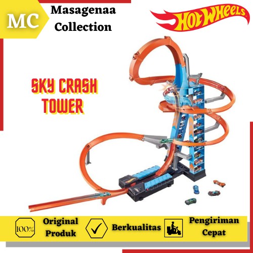 Mainan Lintasan Jalanan Arena Trek Hot Wheels Hotwheels Hotwheel Track Action Skyline Tower Balap