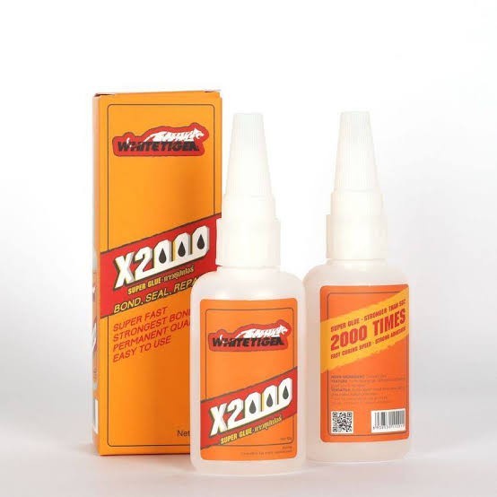 

(BISA COD) LEM X 2000 WHITETIGER 50ml 2000X lebih kuat bisa untuk semua bahan