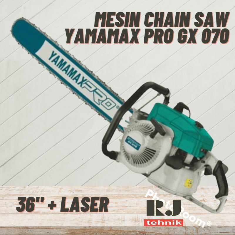 Yamamax Pro GX 070 Mesin Chain Saw Gergaji Pohon Potong Kayu 36 inch Laser