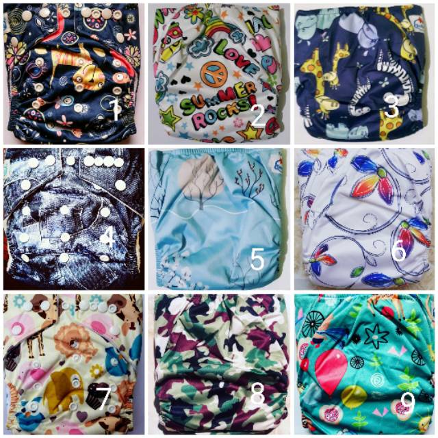 SANGAT MURAH... MOTIF ACAK CLODI BABYLAND + 2 INSERT MICROFIBER