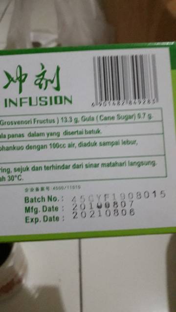 Minuman herbal untuk radang tenggorokan buah lo han ko