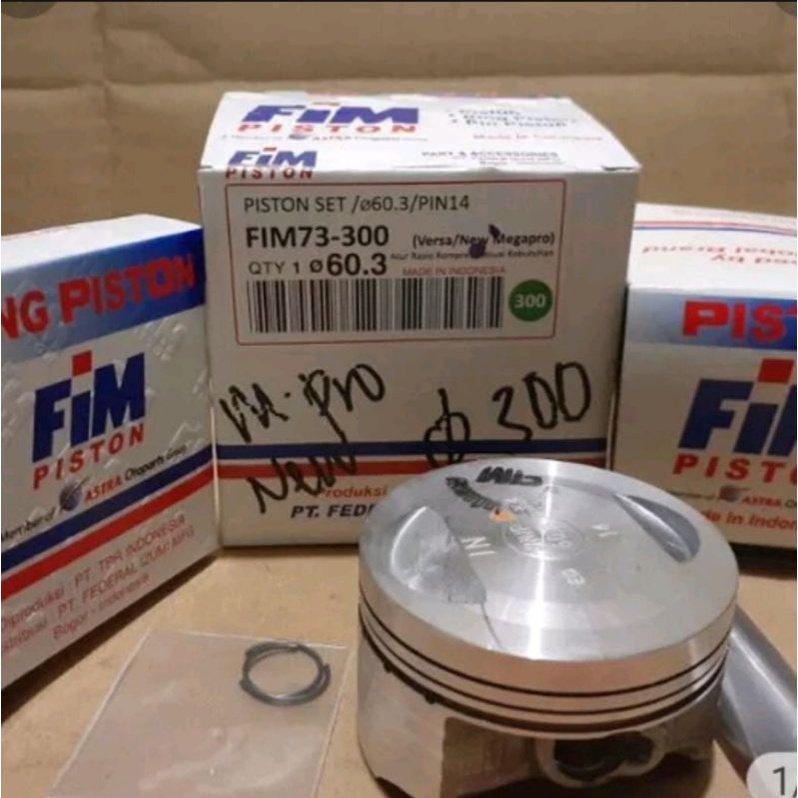 Piston seher kit mega pro new oversize 300 fim