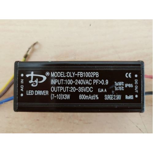 LED DRIVER (7-10) x 3W WATERPROOF CASING BESI