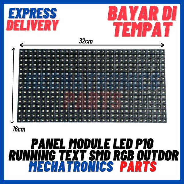 [DSP-9370] PANEL MODULE LED P10 RUNNING TEXT SMD RGB OUTDOR