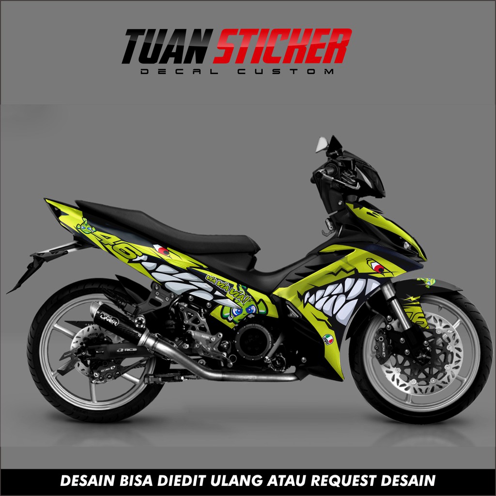 Sticker decal  jupiter mx 135, Striping jupiter mx 135 , Sticker jupiter mx 135 shark