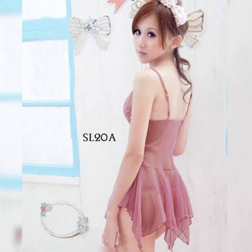 [READY STOCK] LINGERIE SEXY SLEEPWEAR LACE BAJU TIDUR TRANSPARAN SALEM SL20A