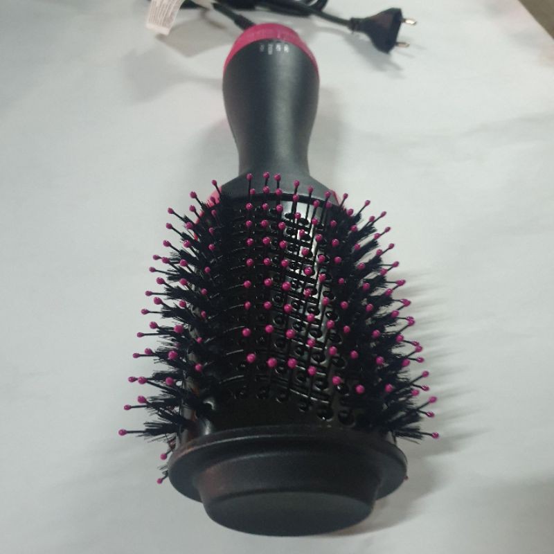 Pengering Rambut One Step Hot Air Brush Styler Sisir Hair dryer Pelurus Rambut 3in1 Curler Keriting