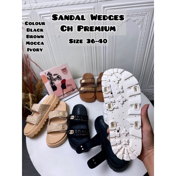 GJAZ SANDAL WEDGES CH PREMIUM IMPORTi