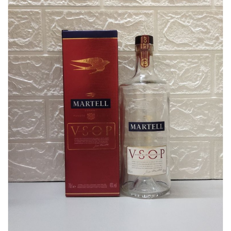 Botol bekas Martell Vsop Red Barrell 700ml