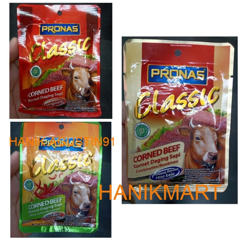 

Pronas Corned Beef Sachet Rasa Original/Rasa Pedas/ Rasa Keju 50 Gr HM91