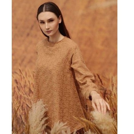 Benang Jarum Eliza Top Brown