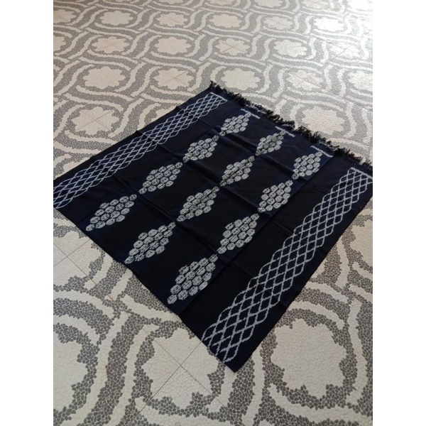 ELPHI Kain Tenun Monocrome Hitam Putih Tenun Blanket