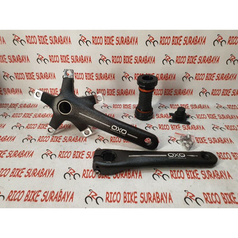 CRANK ARM PIRINGAN SELI SEPEDA LIPAT OXO BLACK MODEL TERBARU