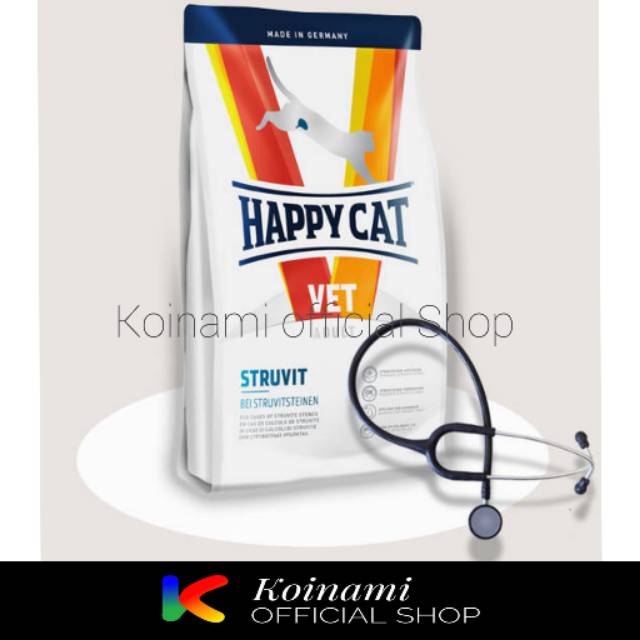 HAPPY CAT URINARY VET DIET - STRUVIT 1 kg / MAKANAN KUCING UNTUK BATU GINJAL / URINARY S/O