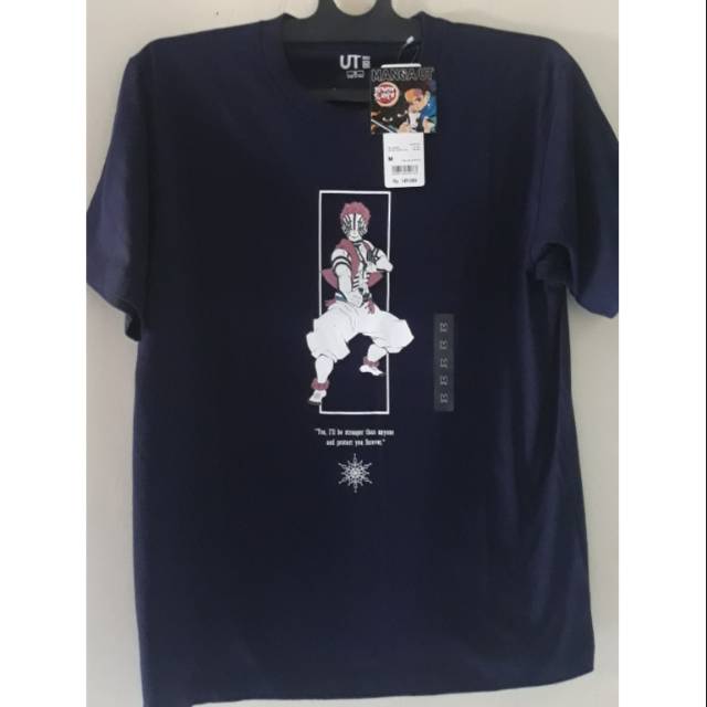 Tshirt UNIQLO Manga UT x Demon Slayer (Kimetsu No Yaiba) Akaza Size M