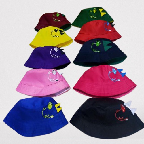 Topi Bucket Anak Karakter dino topi bucket anak perempuan dinosourus {COD}