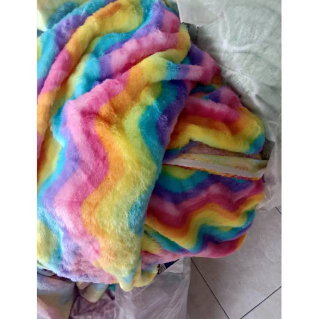 Kain Rasfur pelangi Shopee Indonesia