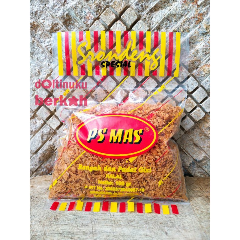 

SERUNDENG KELAPA PS MAS MANIS & PEDAS 100 GRAM