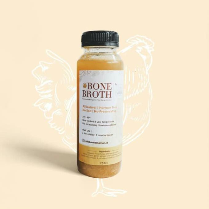 

ORGANIC FREE-RANGE CHICKEN BONE BROTH - HORMON FREE - 500ML