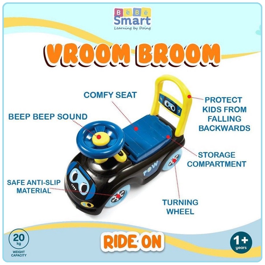 Bebe Smart Vroom-Broom Ride on