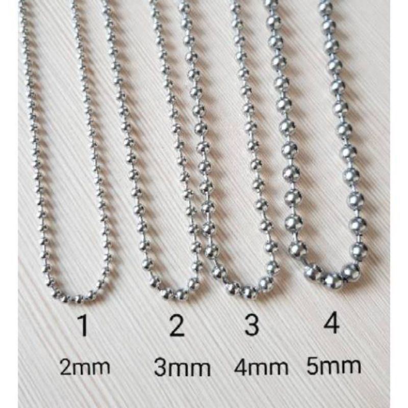 Kalung Titanium Biji Lada/Kalung Titanium Keren Pria Wanita