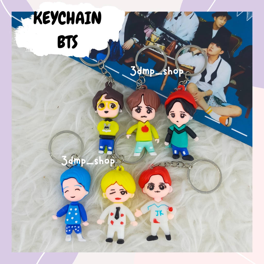 Gantungan Kunci Keychain Ganci BT21 Lonceng BTS POP UP