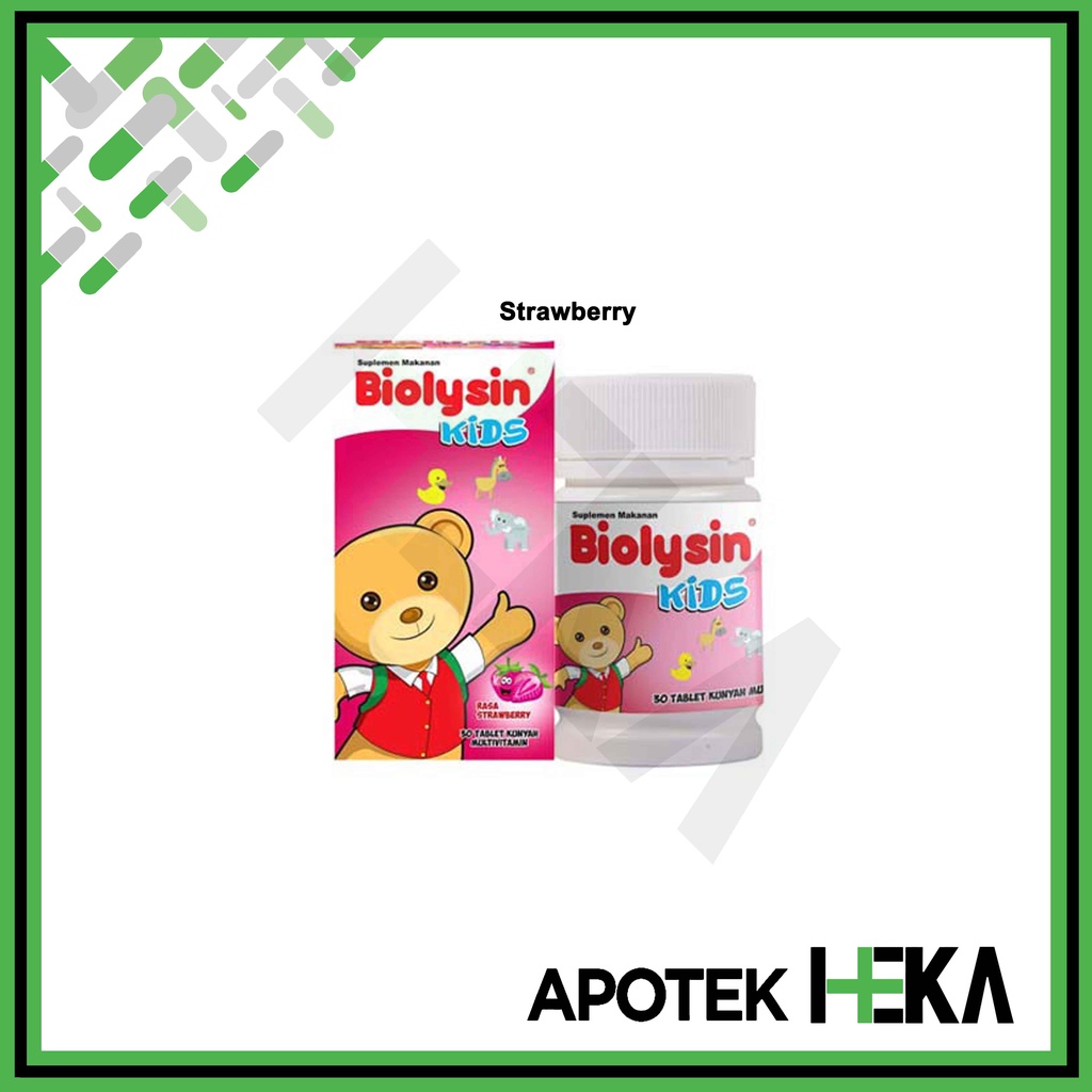 Biolysin Kids Botol 30 Tablet Kunyah - Multivitamin Anak (SEMARANG)