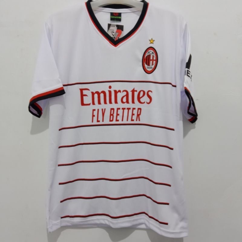 Jersey MILAN away putih / ATASAN bola