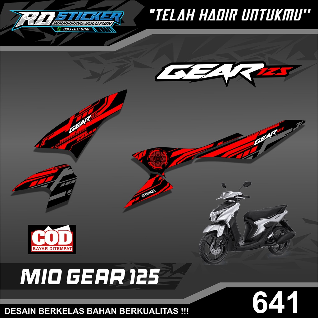 Striping sticker mio gear 125 - striping mio gear variasi - Striping Sticker Yamaha Mio Gear 125 Rac