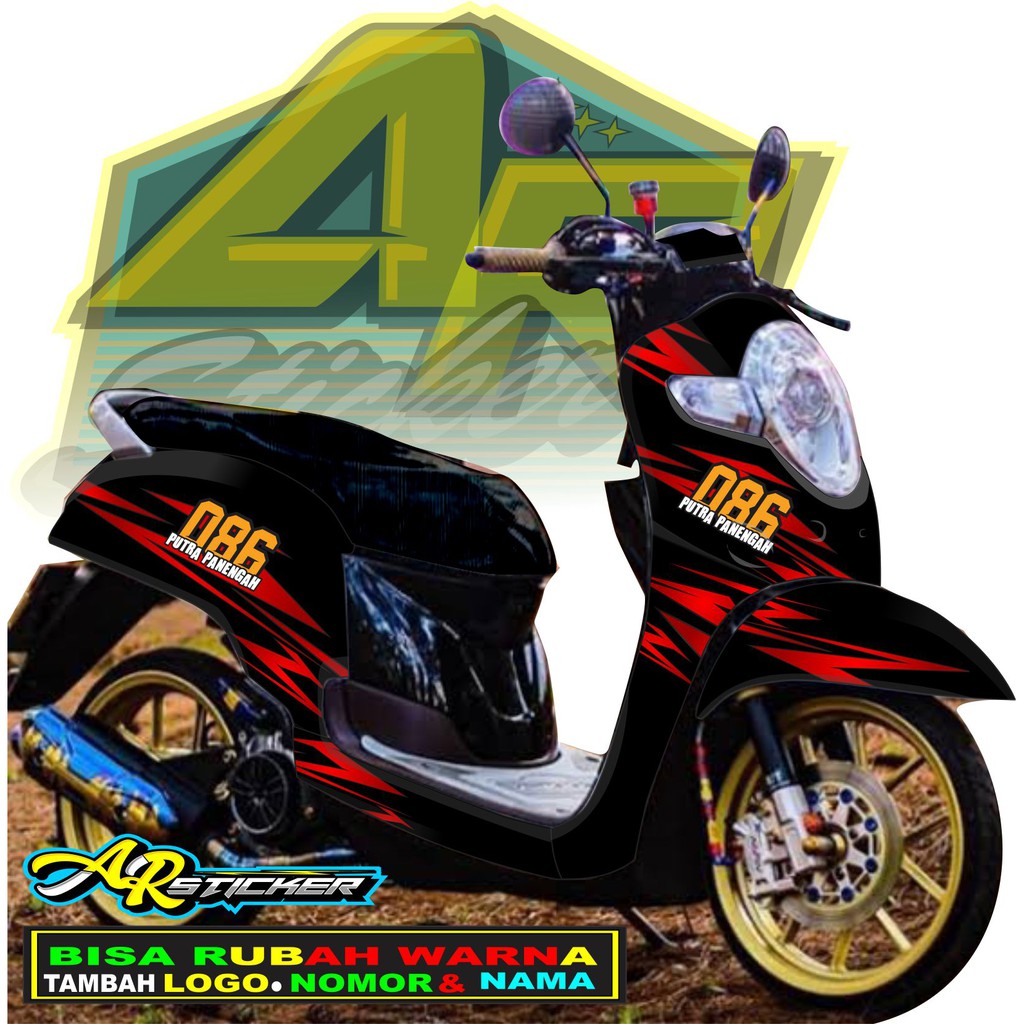 Decal scoopy Decal Scoopy full body Full Blok Decal Scopy Dekal New Fi 2017 2018 2019 2020 SIMPLE