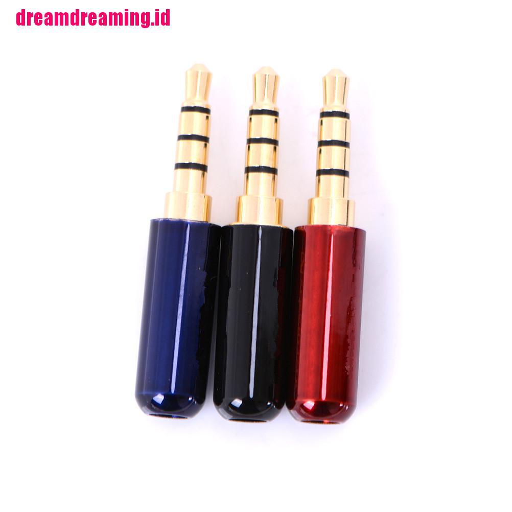 / Dreamdreaming / 4 Pole Jack Plug 3.5mm Male stereo Audio mini Untuk earphone