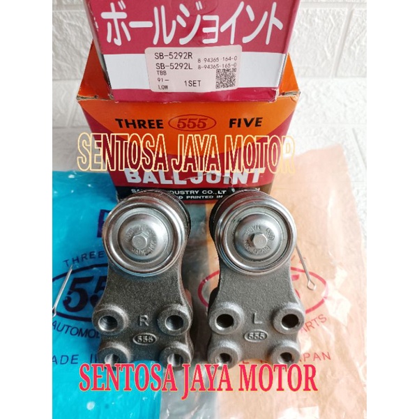 BALL JOINT BAWAH LOW ISUZU PANTHER 2.3 2.5 -C223 C225 TBR52 TBR54 555 JAPAN SB-5292 HARGA 1SET KANAN KIRI