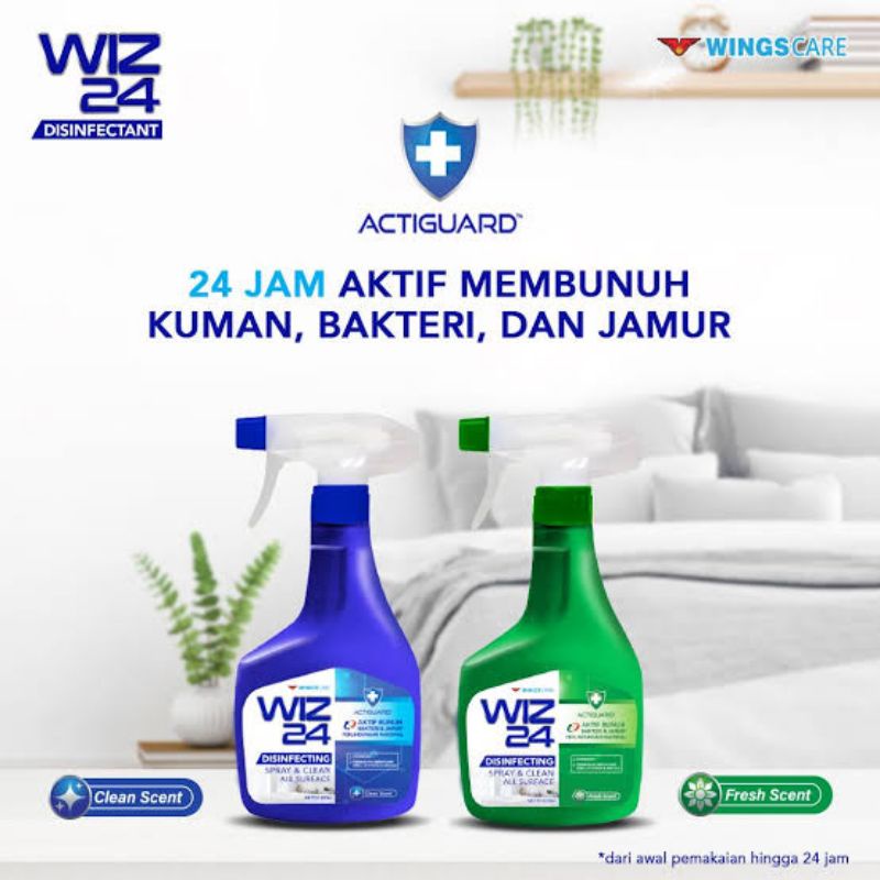 WIZ 24 DISINFEKTAN SPRAY DISINFEKTANT 450ML